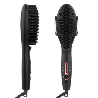 Amazon Hot Selling Mulit Color Salon Electric Hair Straightener Brush Comb For Women For Salon Hair Styling